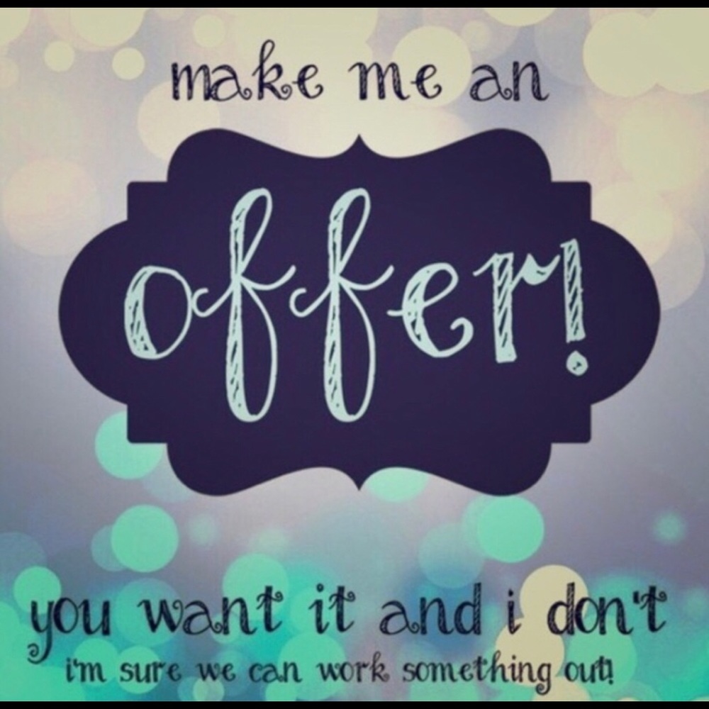 All reasonable offers welcome!!